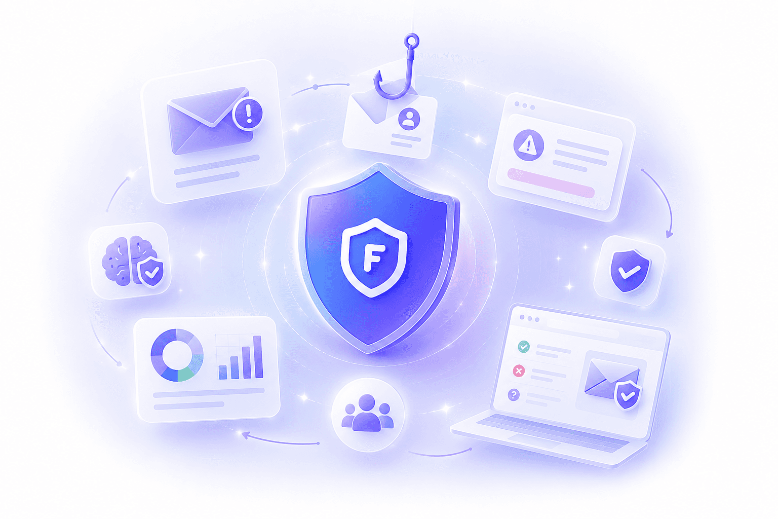 Fraudly Business employee scam awareness training illustration